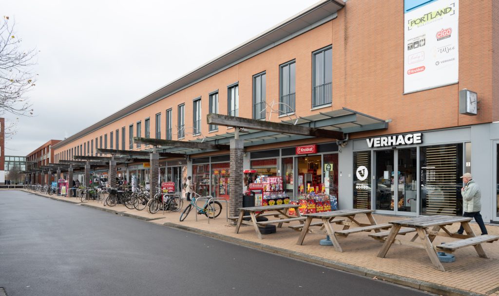 vooraanzicht van het hof van portland