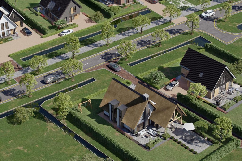 vogelperspectief van een huis
